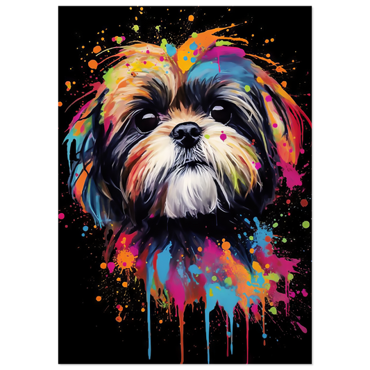 Hund Shih Tzu Pop-Art (DOG18)