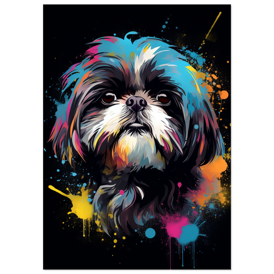 Hund Shih Tzu Pop-Art (DOG19)