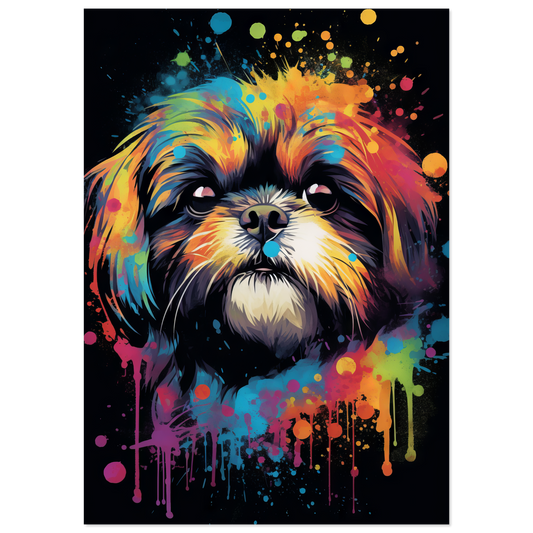 Hund Shih Tzu Pop-Art (DOG20)