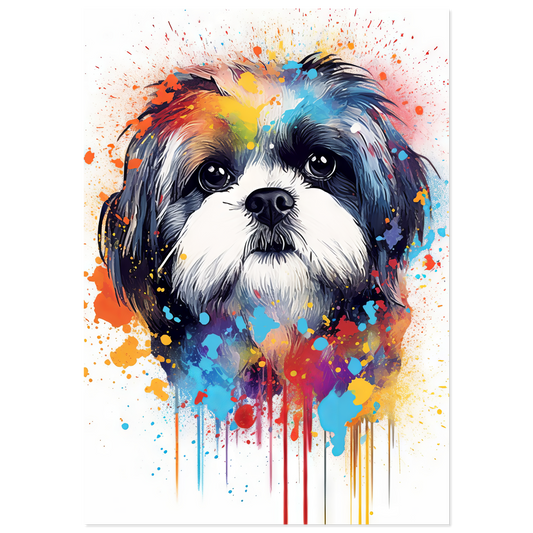 Hund Shih Tzu Pop-Art (DOG21)