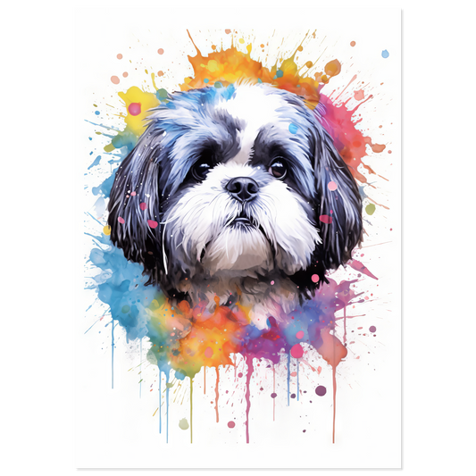 Hund Shih Tzu Pop-Art (DOG22)