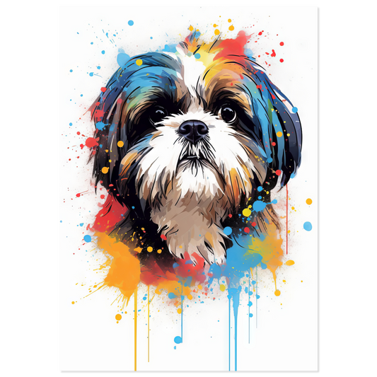 Hund Shih Tzu Pop-Art (DOG23)