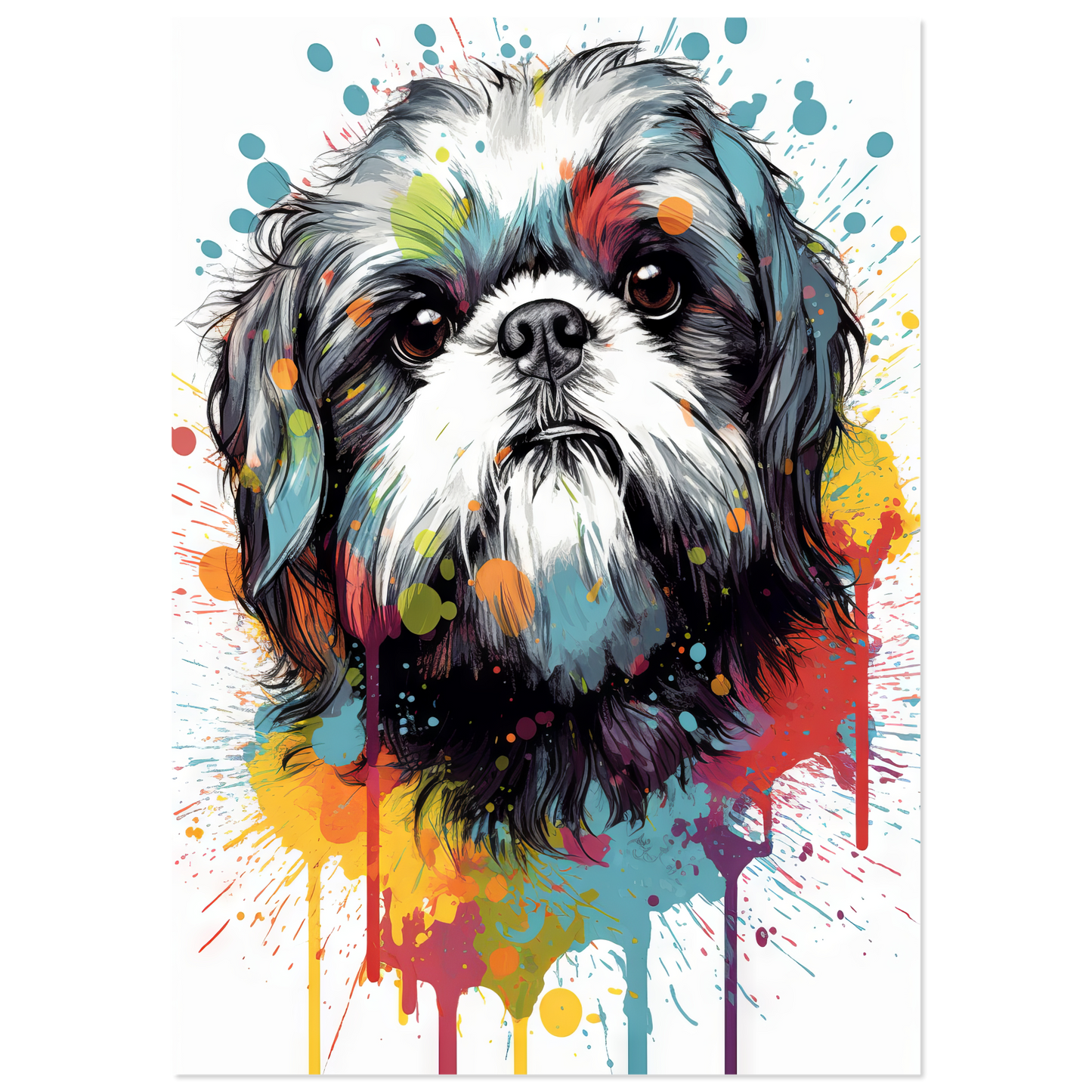 Hund Shih Tzu Pop-Art (DOG24)