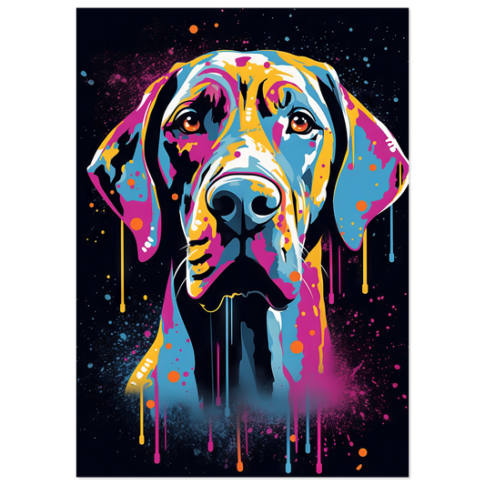 Hund Deutsche Dogge Pop-Art (DOG26)