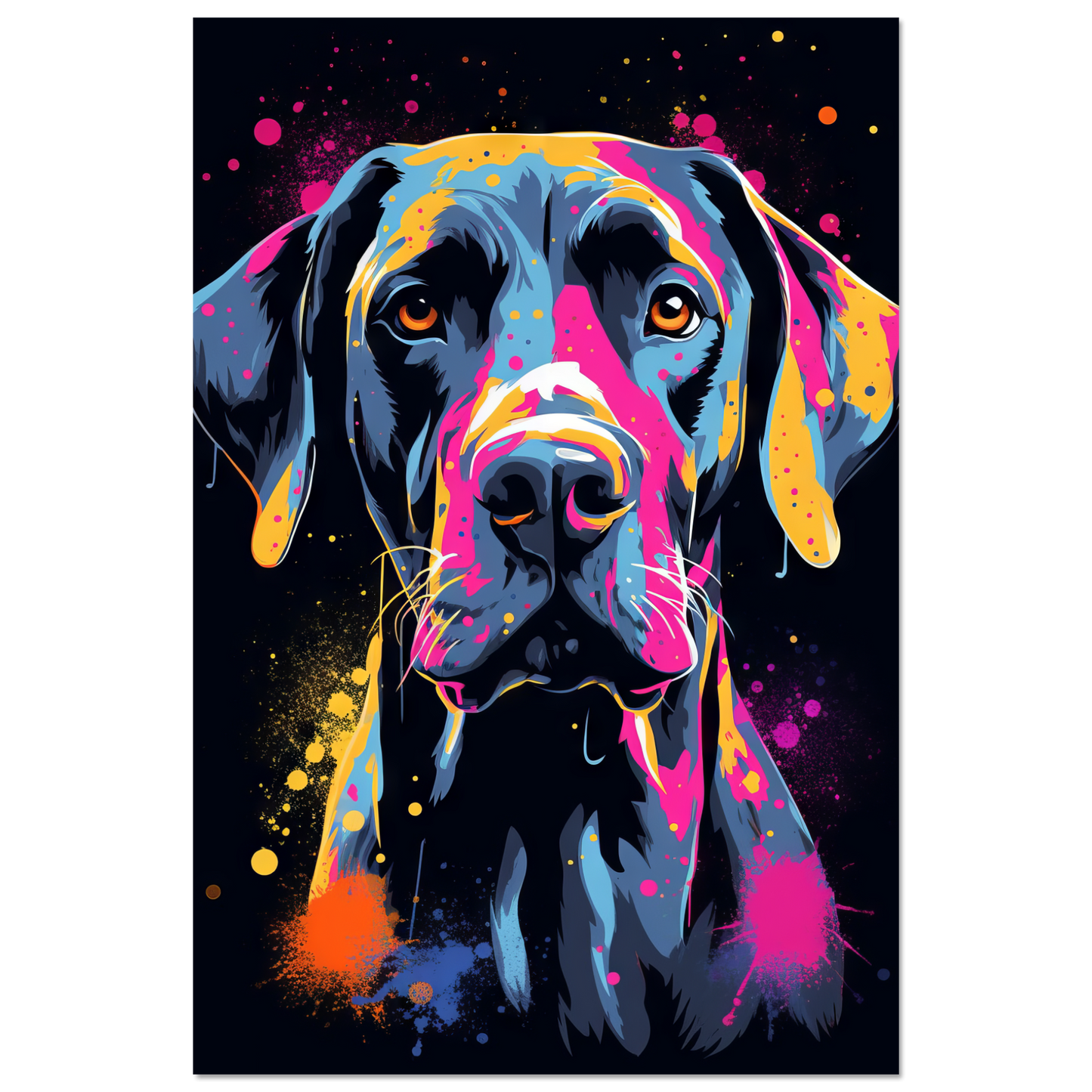 Hund Deutsche Dogge Pop-Art (DOG27)