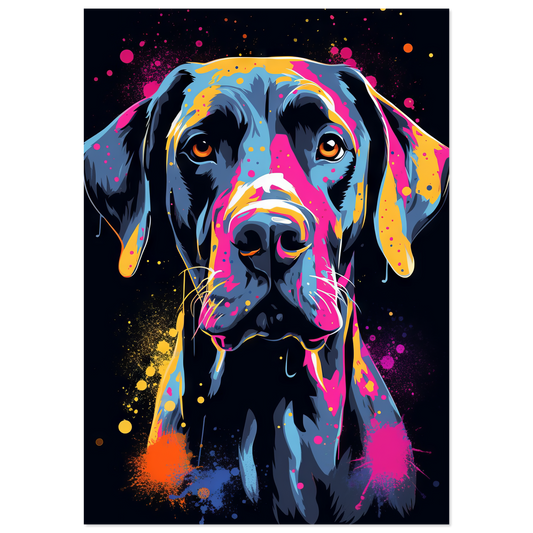 Hund Deutsche Dogge Pop-Art (DOG27)
