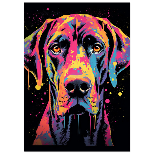 Hund Deutsche Dogge Pop-Art (DOG28)