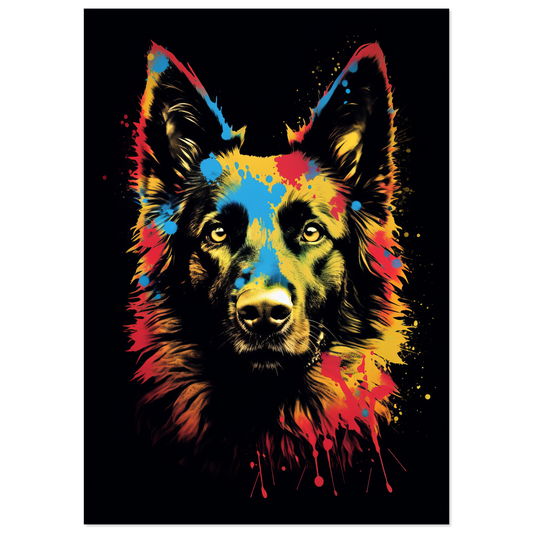 Belgischer Schäferhund Pop-Art (DOG302)