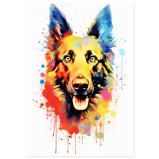 Belgischer Schäferhund Pop-Art (DOG306)