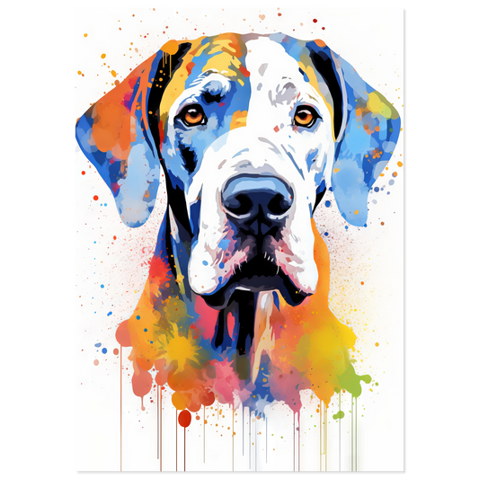 Hund Deutsche Dogge Pop-Art (DOG30)