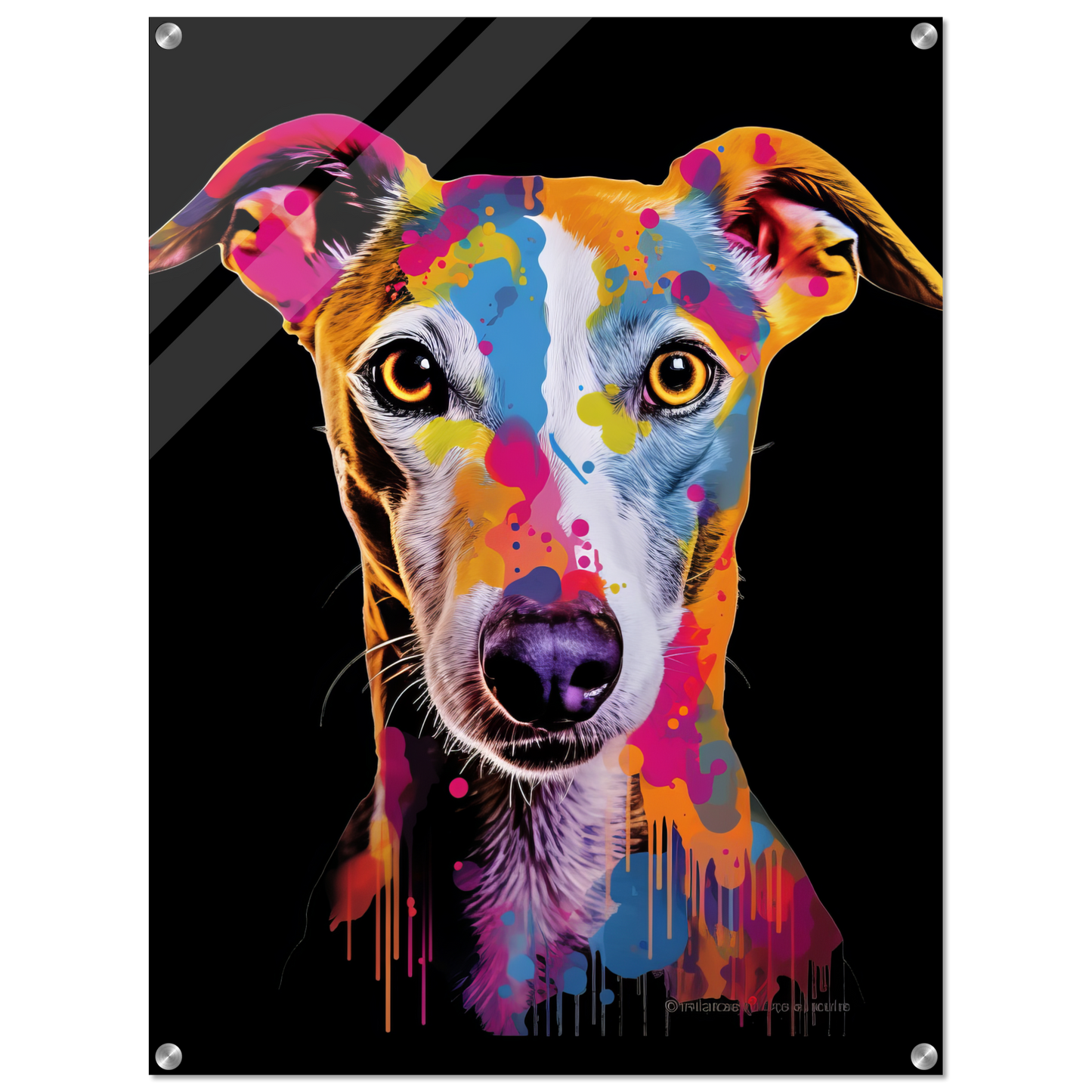 Whippet Hund Pop-Art (DOG313)