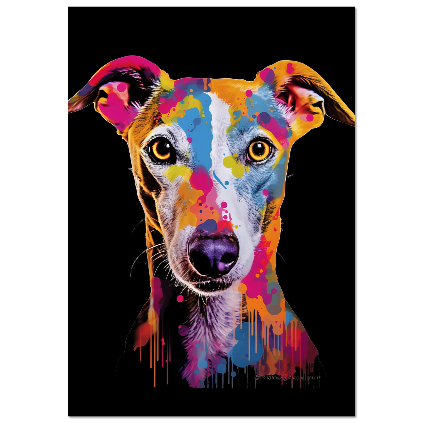 Whippet Hund Pop-Art (DOG313)