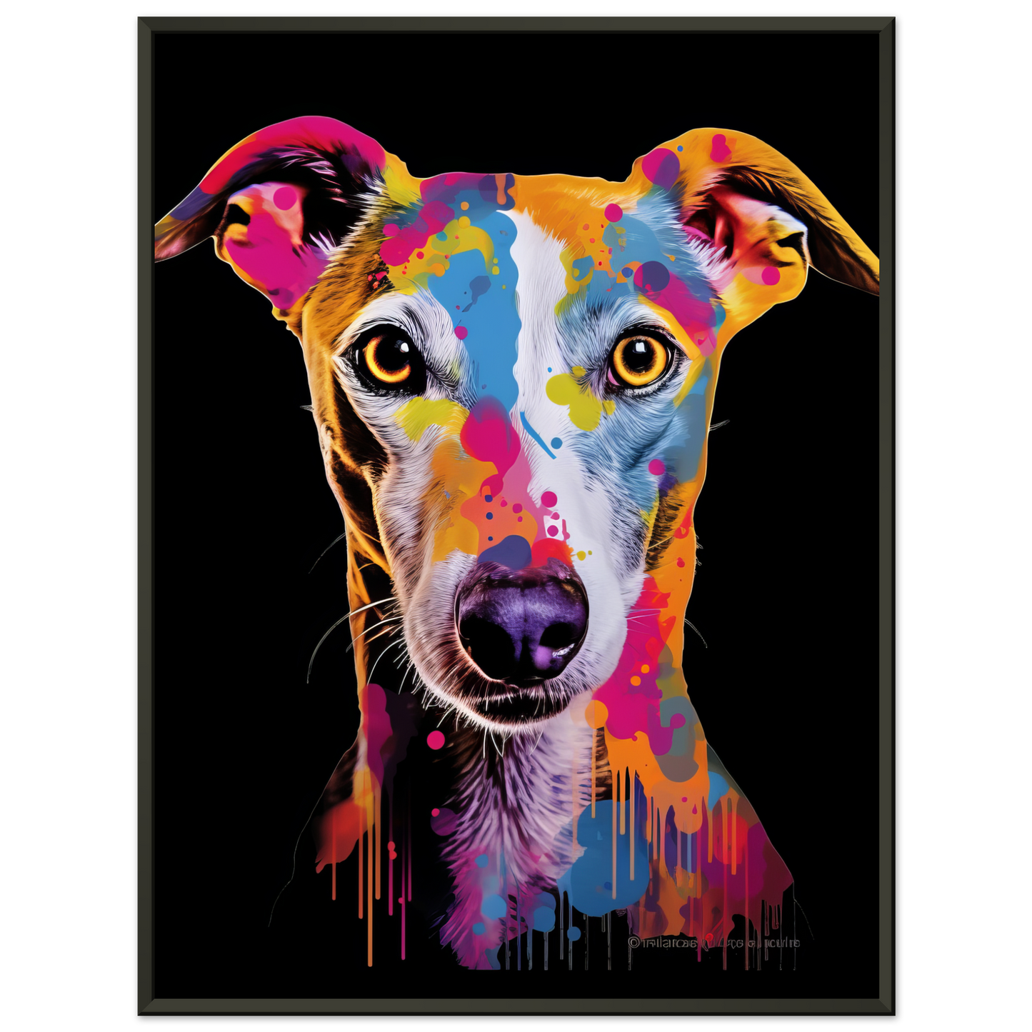 Whippet Hund Pop-Art (DOG313)
