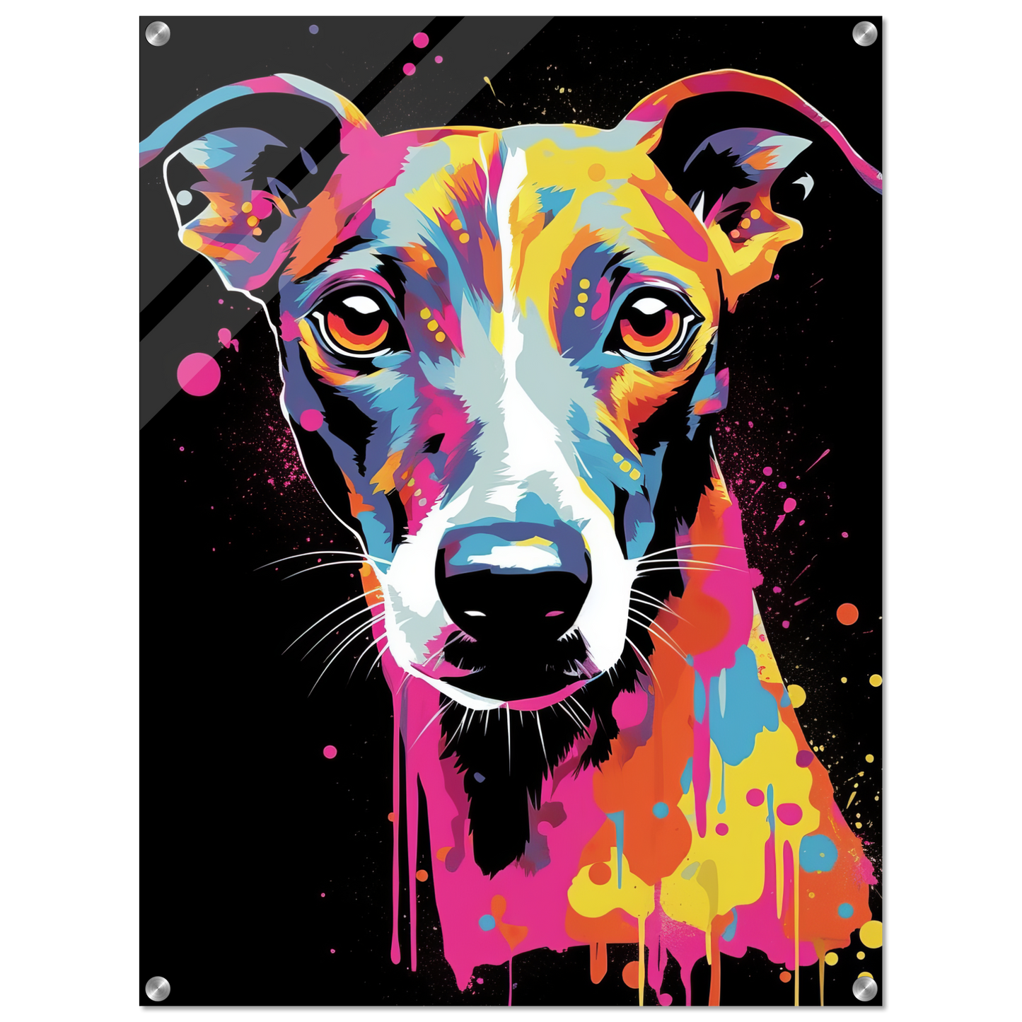 Whippet Hund Pop-Art (DOG314)