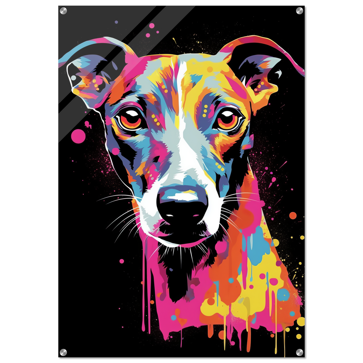 Whippet Hund Pop-Art (DOG314)