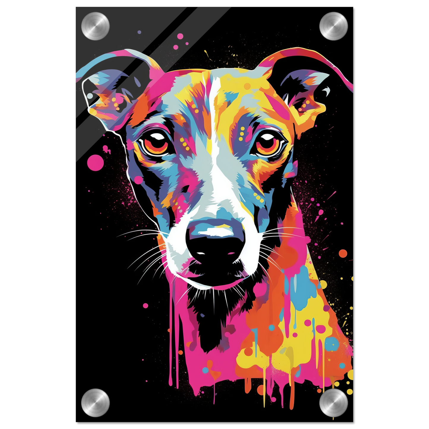 Whippet Hund Pop-Art (DOG314)