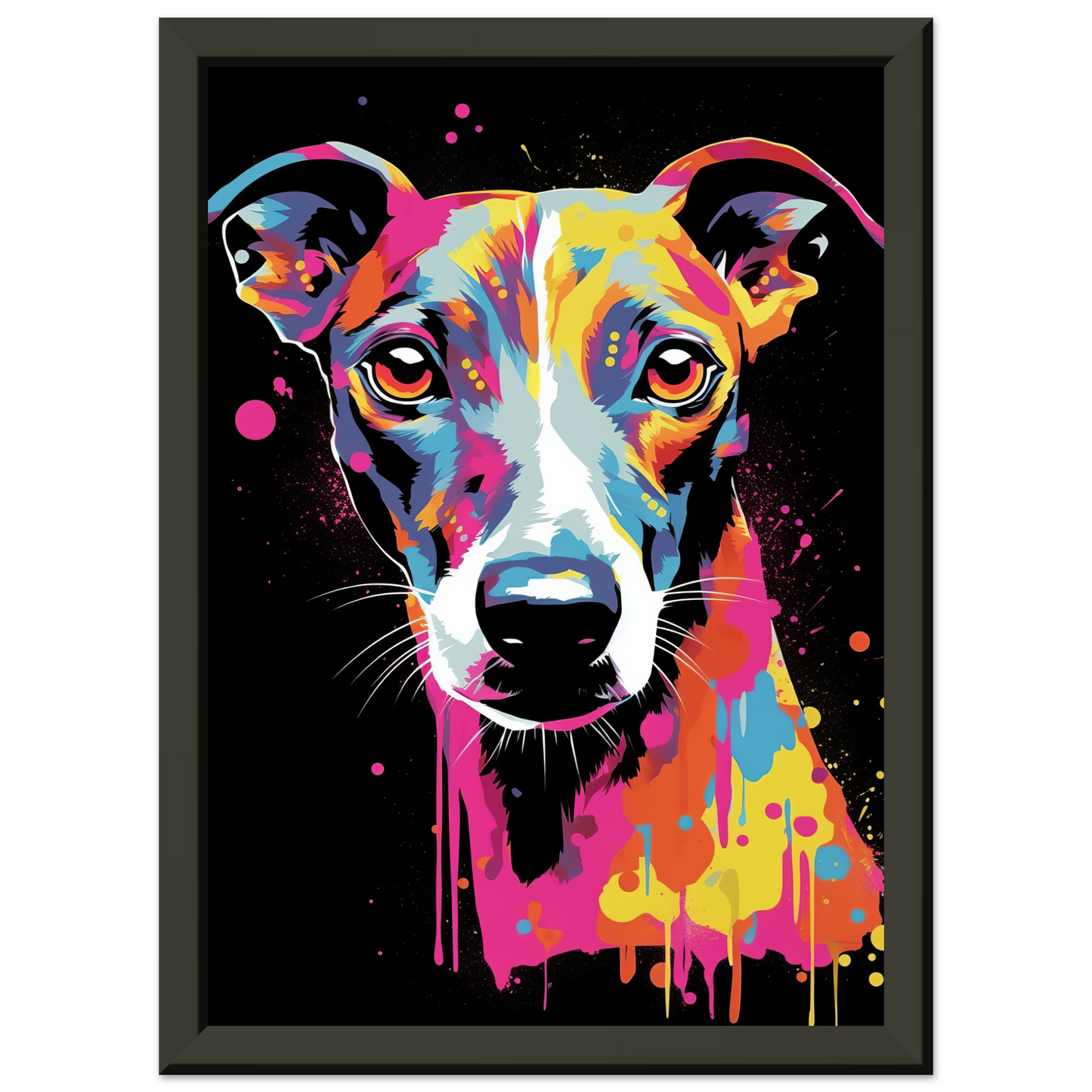 Whippet Hund Pop-Art (DOG314)