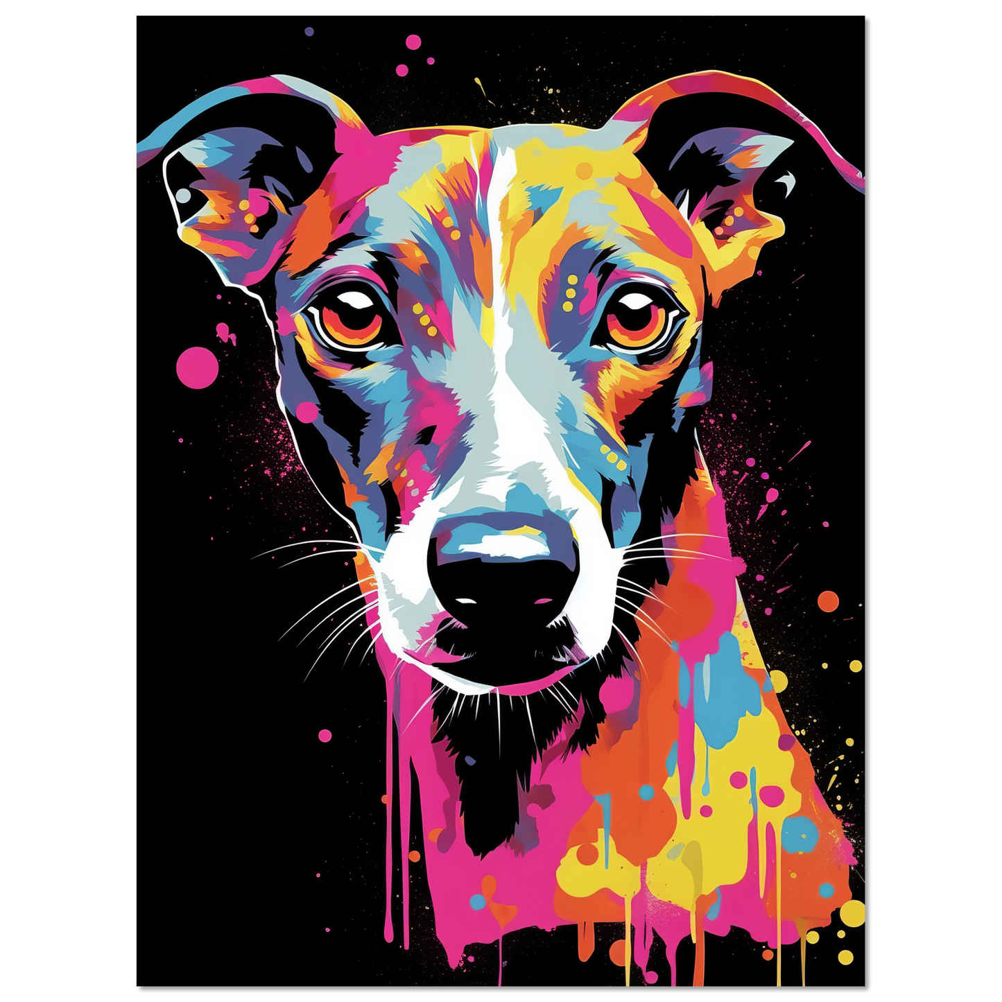 Whippet Hund Pop-Art (DOG314)