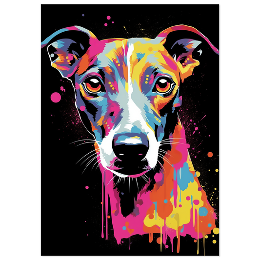 Whippet dog pop art (DOG314)