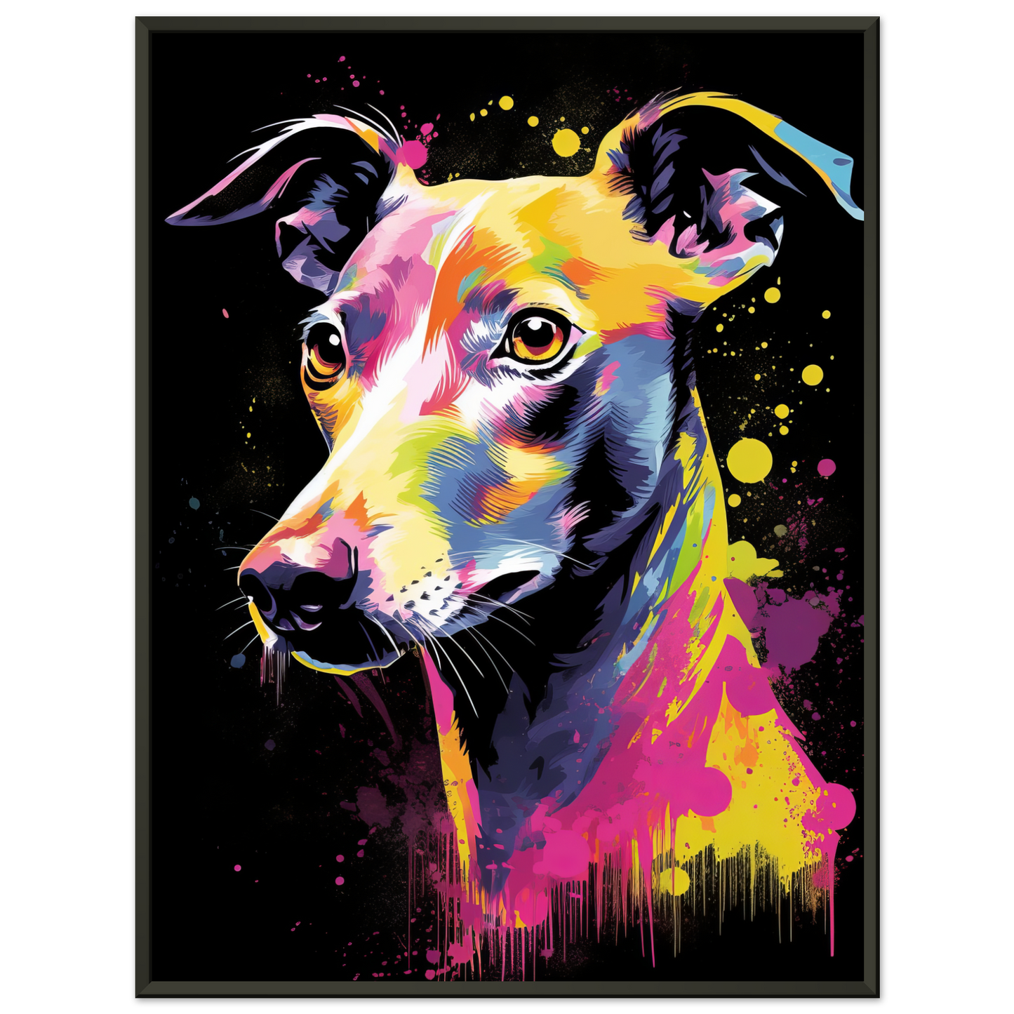 Whippet Hund Pop-Art (DOG315)
