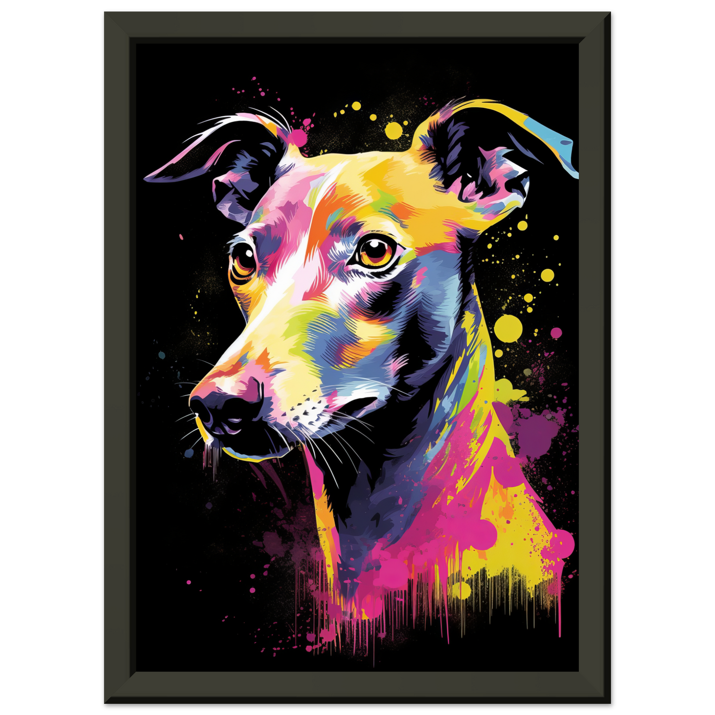 Whippet Hund Pop-Art (DOG315)