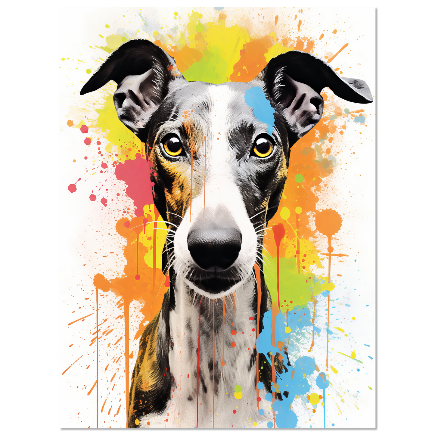 Whippet Hund Pop-Art (DOG317)
