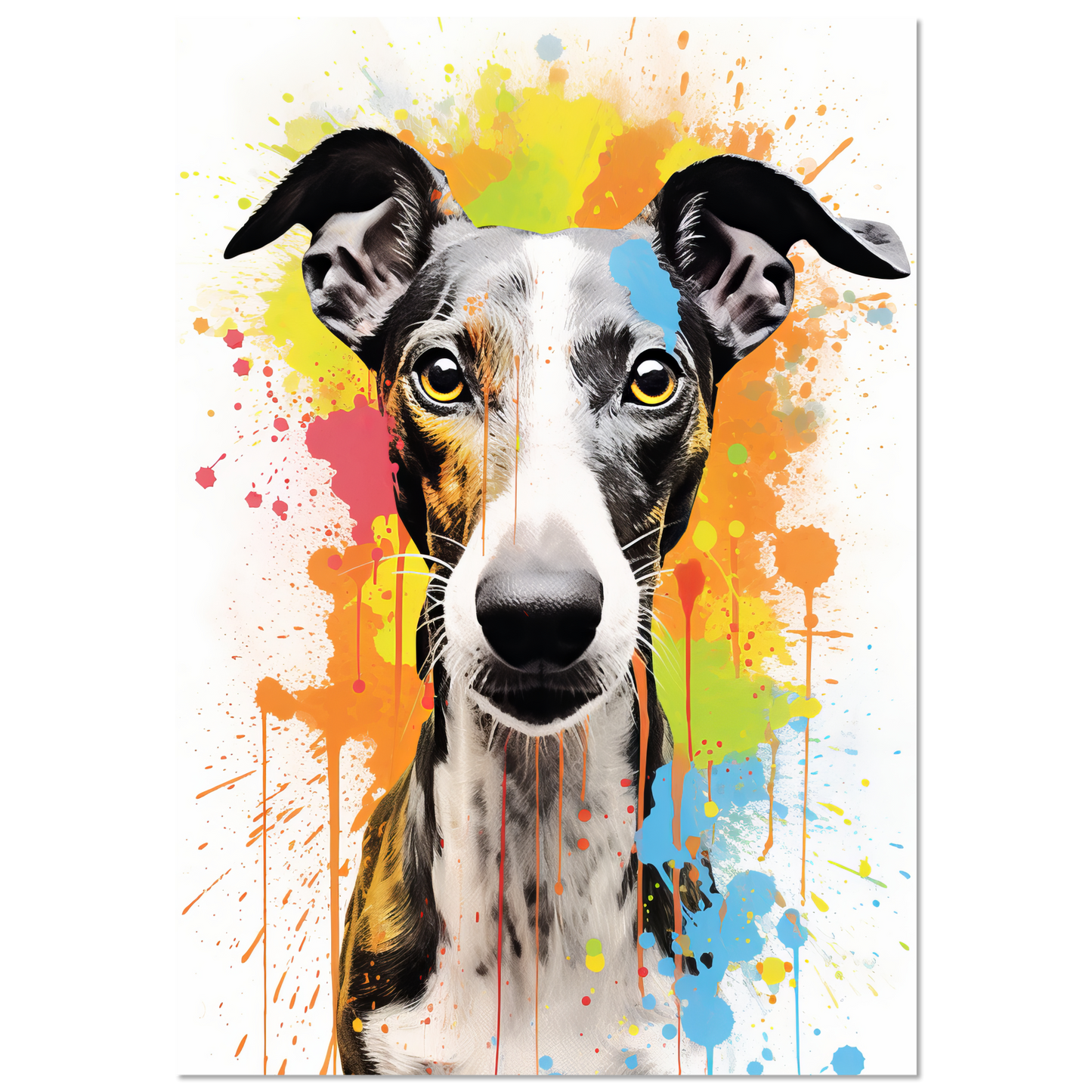 Whippet Hund Pop-Art (DOG317)