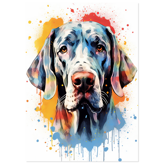 Hund Deutsche Dogge Pop-Art (DOG31)