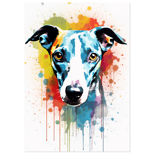 Whippet dog pop art (DOG320)