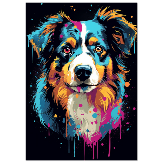 Australien Shepherd Pop-Art (DOG328)