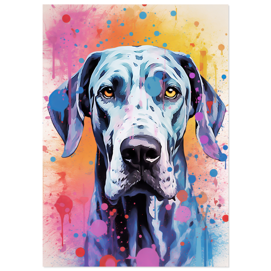 Hund Deutsche Dogge Pop-Art (DOG32)