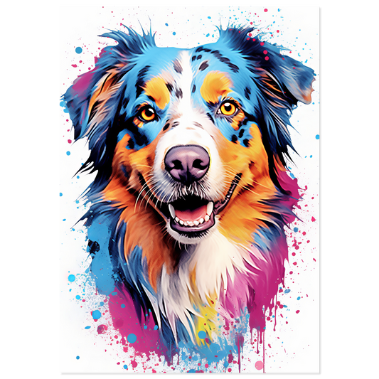 Australien Shepherd Pop-Art (DOG330)