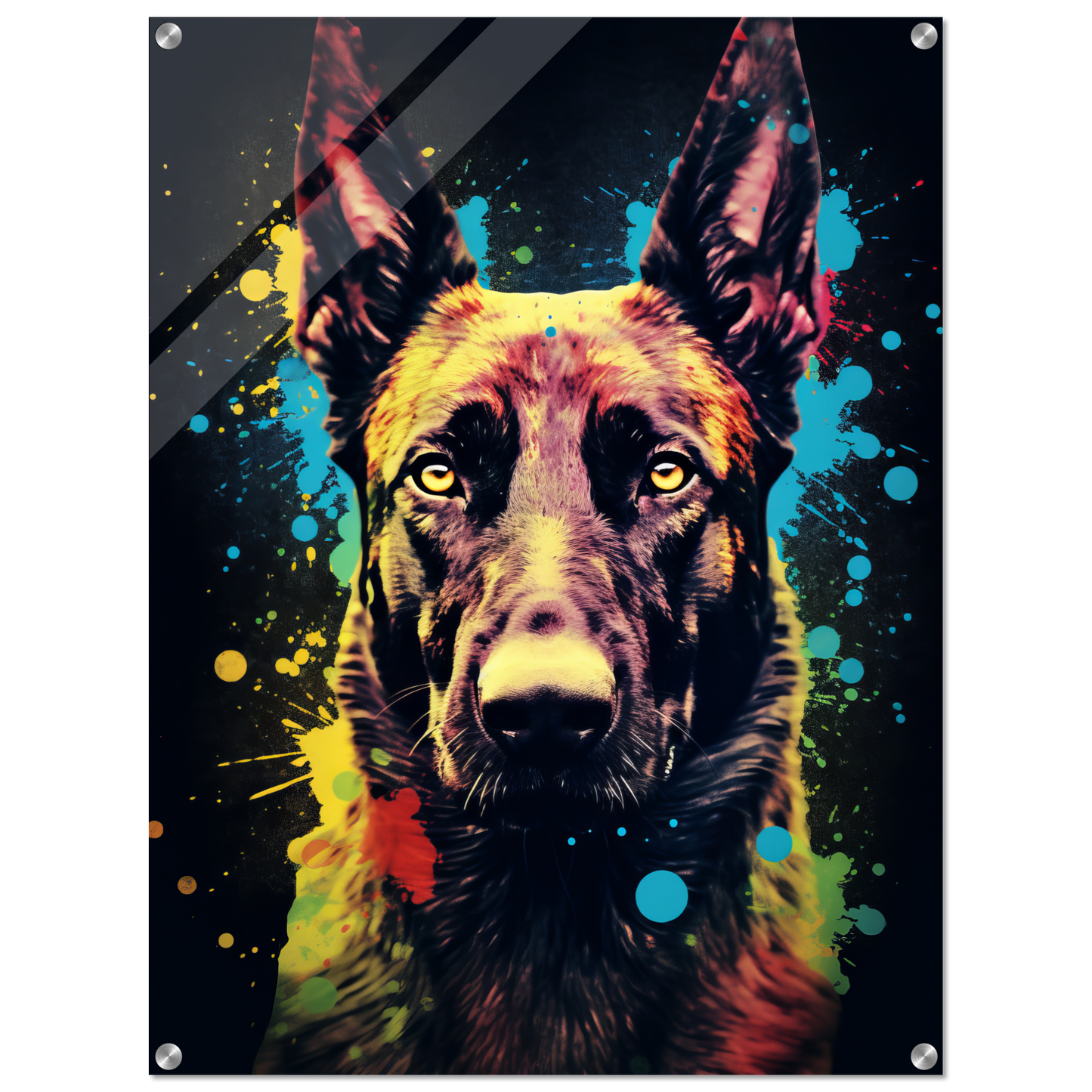 Malinois dog pop art (DOG337)