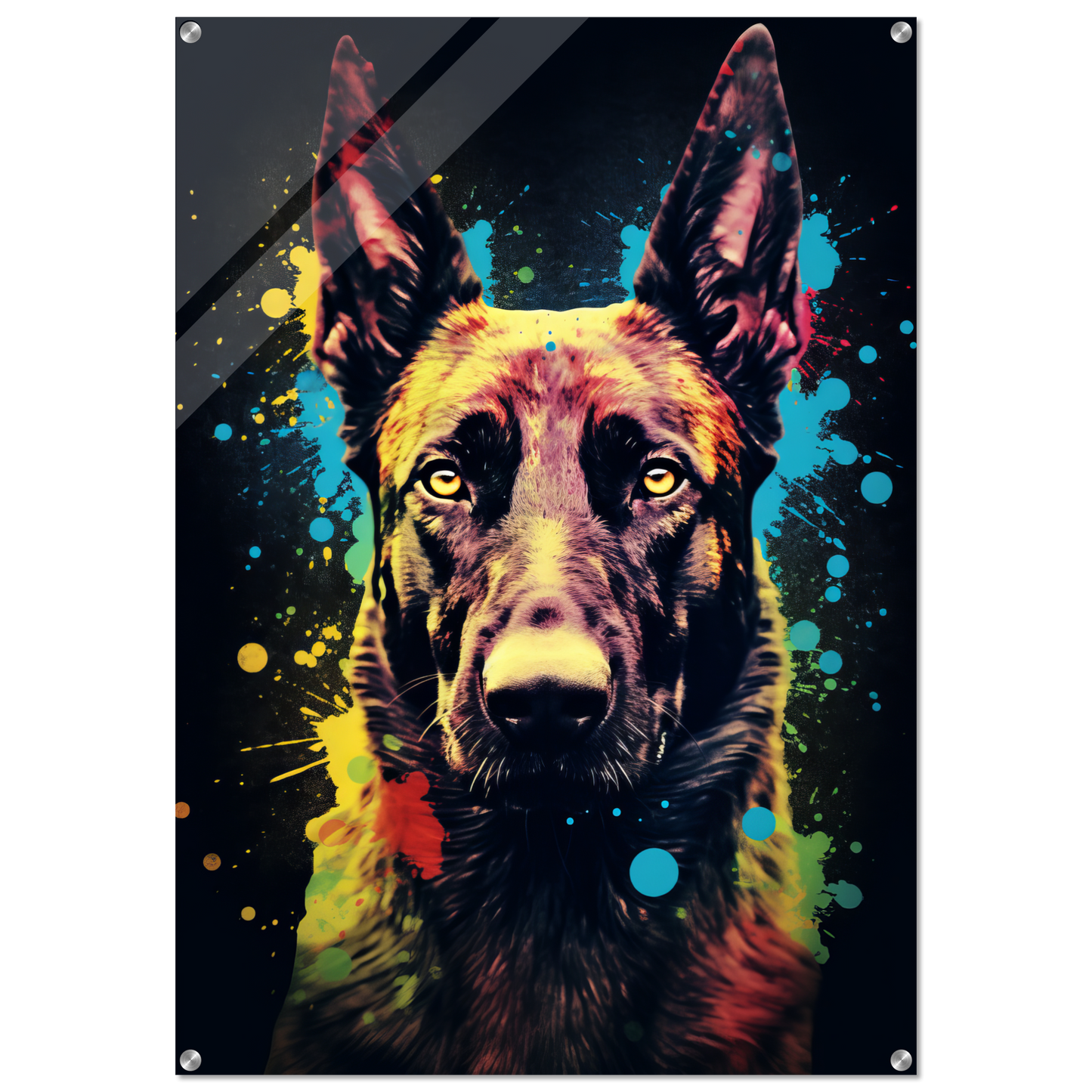 Malinois dog pop art (DOG337)
