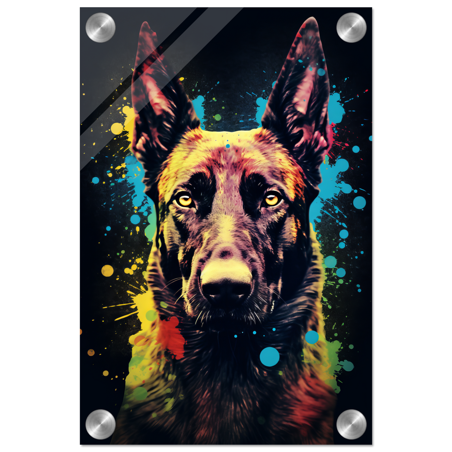 Malinois dog pop art (DOG337)
