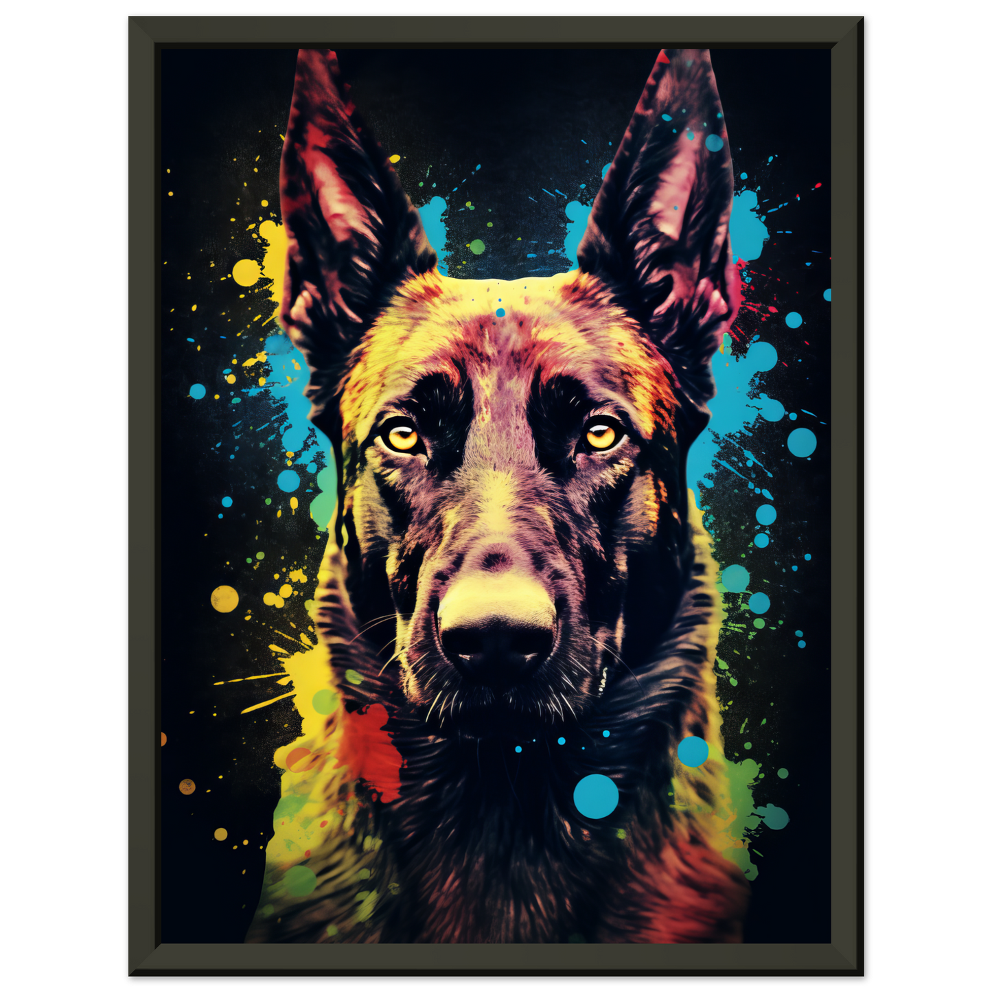 Malinois dog pop art (DOG337)