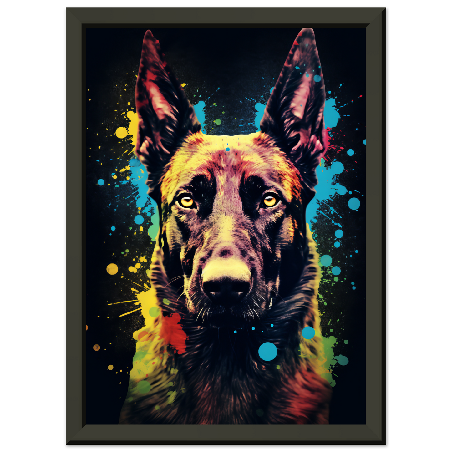 Malinois dog pop art (DOG337)