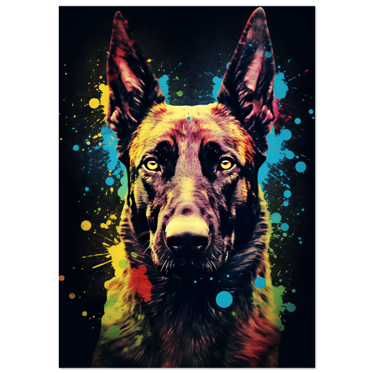 Malinois Hund Pop-Art (DOG337)