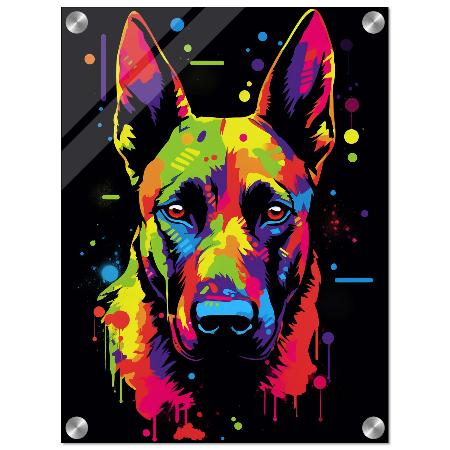 Malinois dog pop art (DOG338)