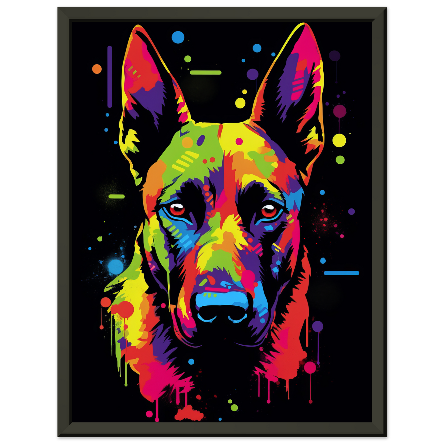 Malinois dog pop art (DOG338)