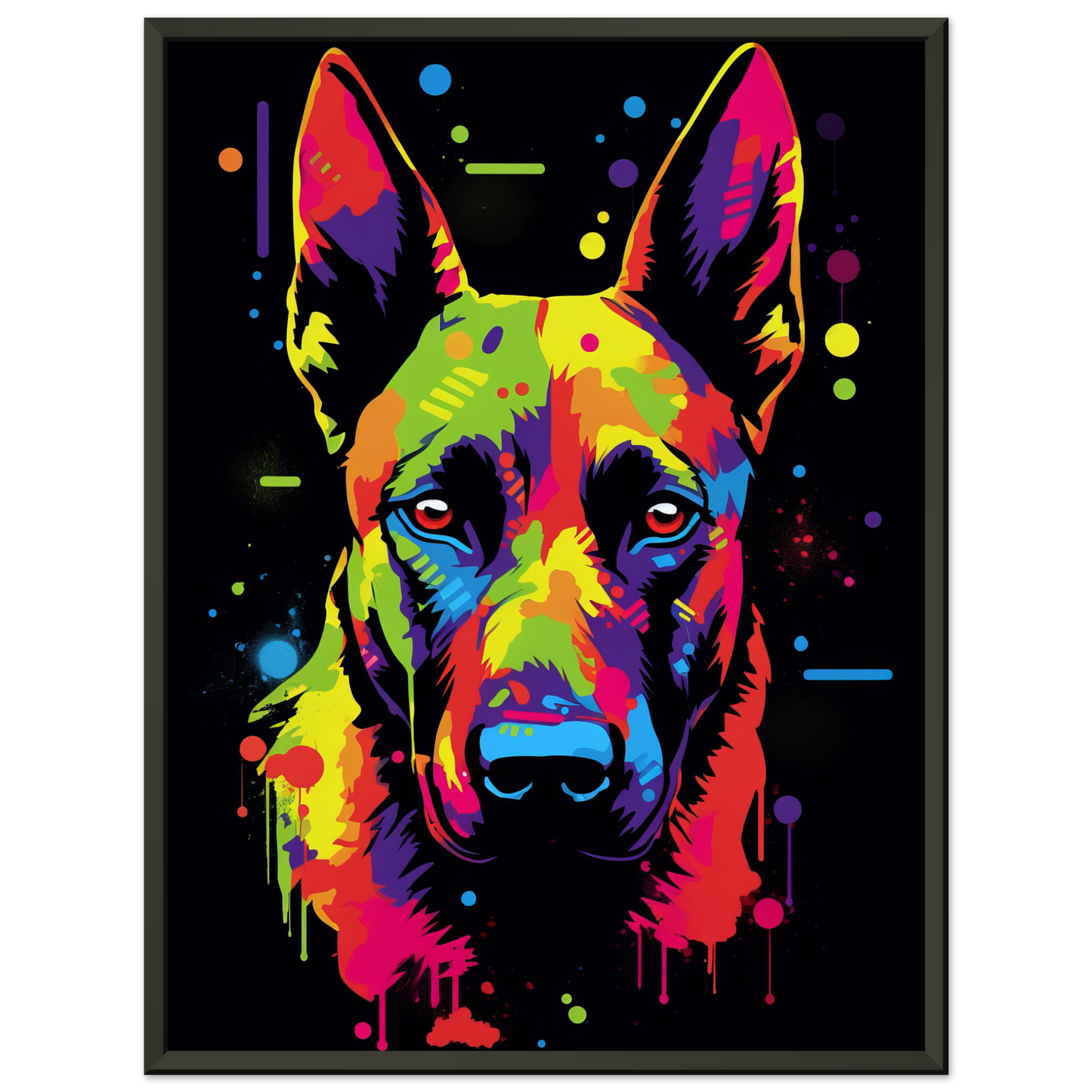 Malinois dog pop art (DOG338)