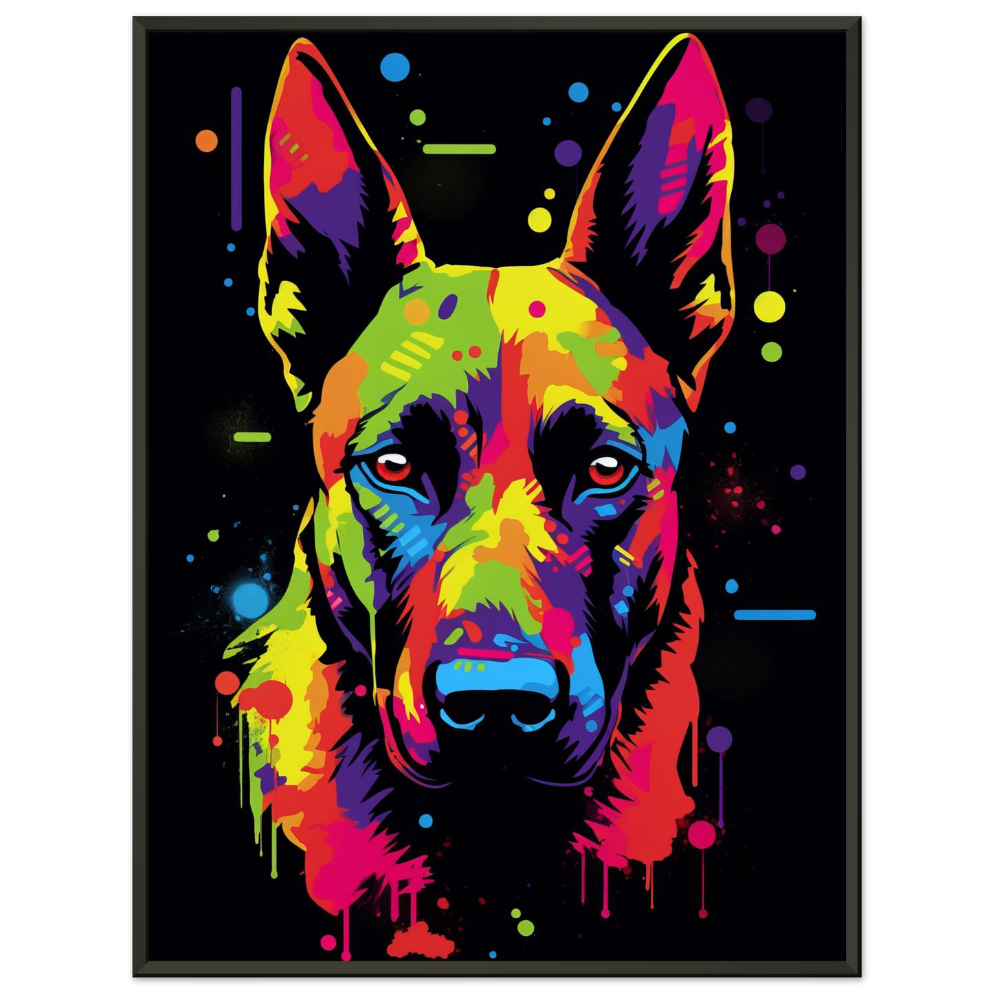 Malinois dog pop art (DOG338)