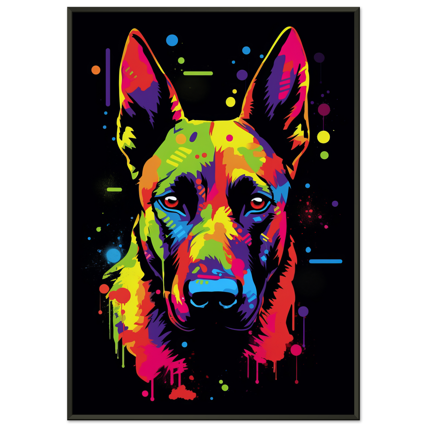 Malinois dog pop art (DOG338)