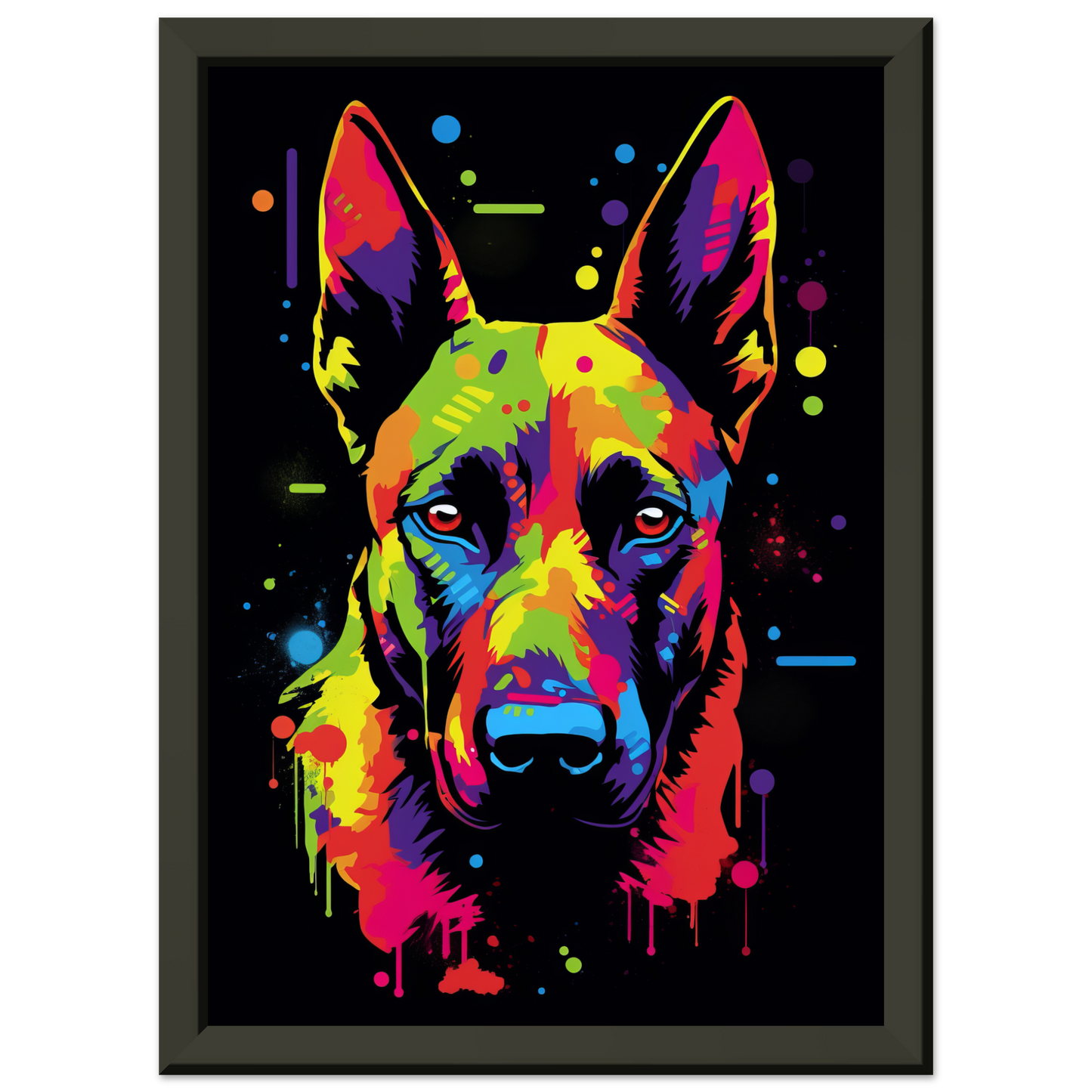 Malinois dog pop art (DOG338)
