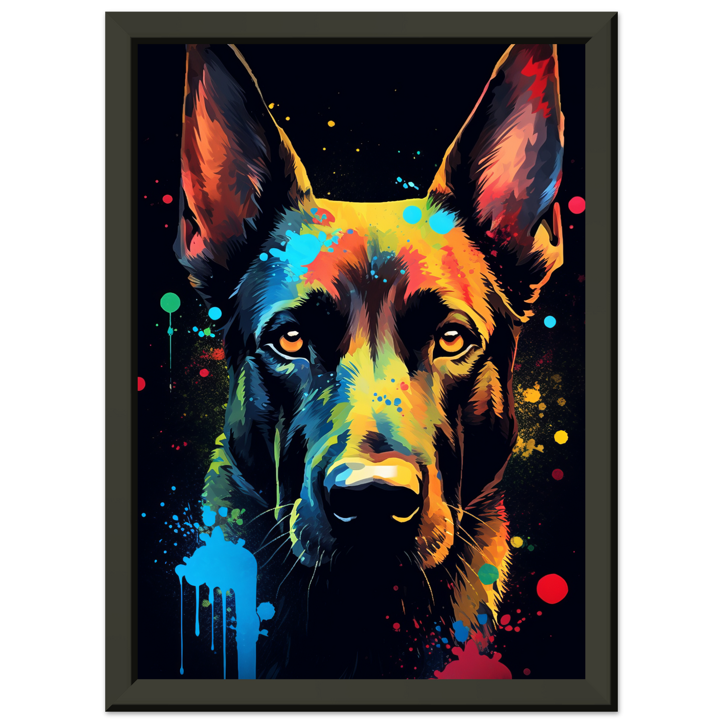 Malinois dog pop art (DOG339)