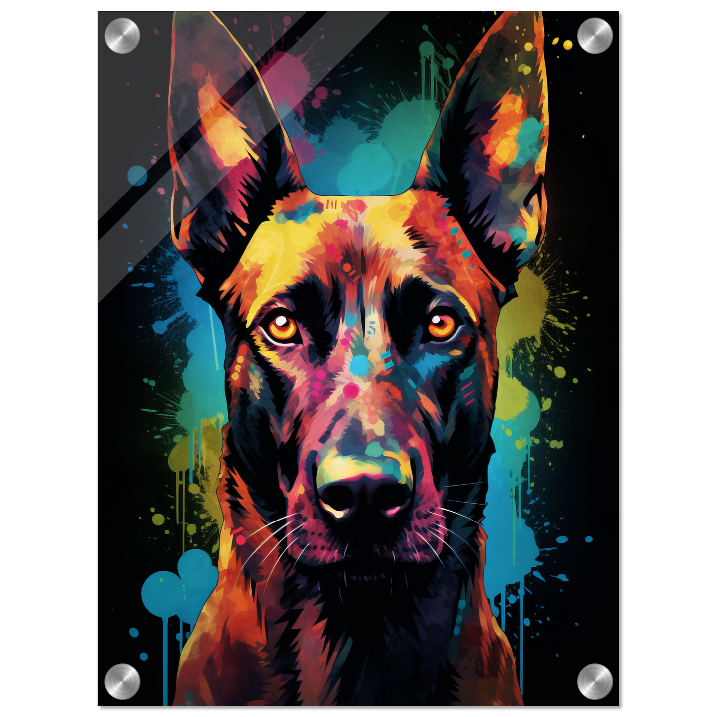 Malinois dog pop art (DOG340)