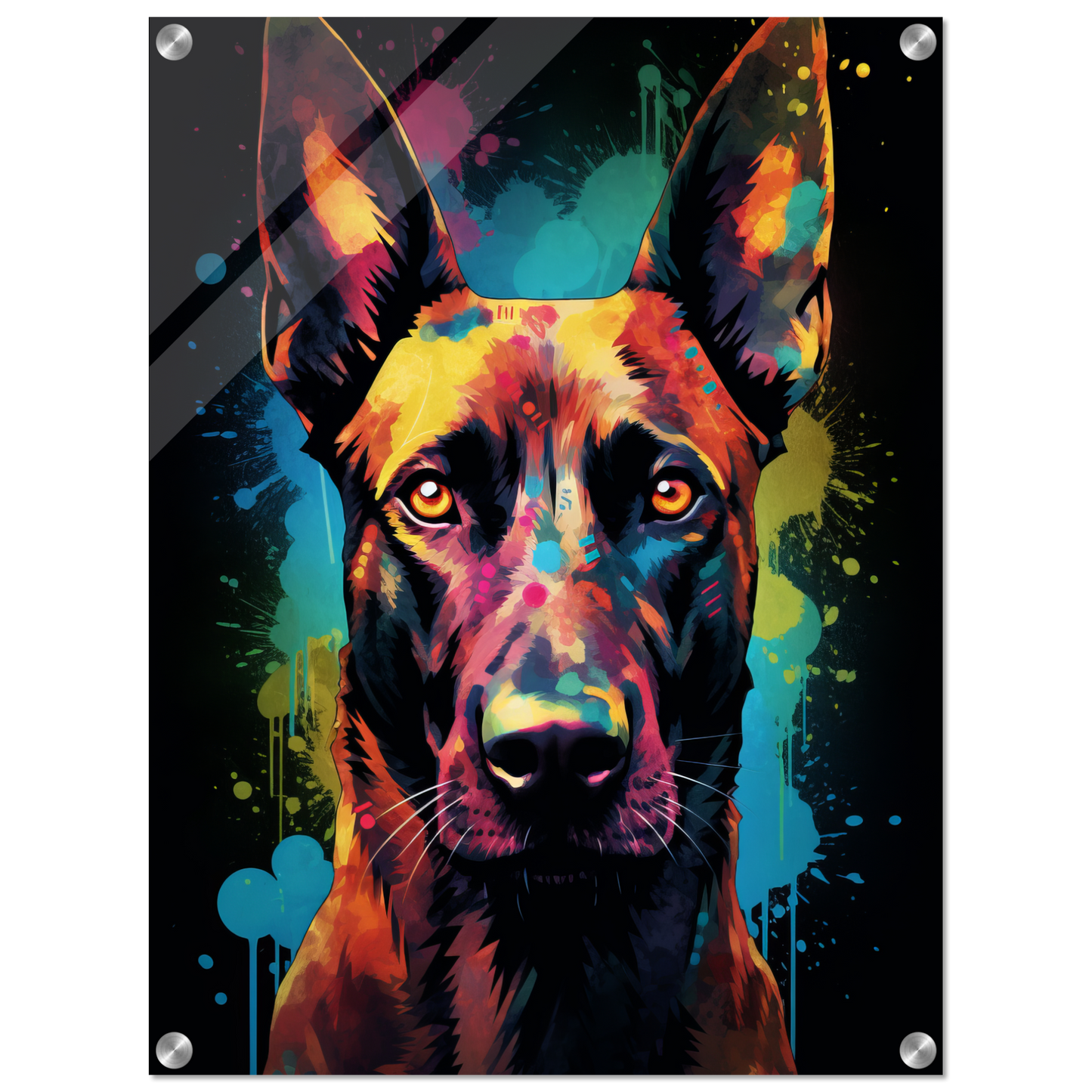 Malinois dog pop art (DOG340)