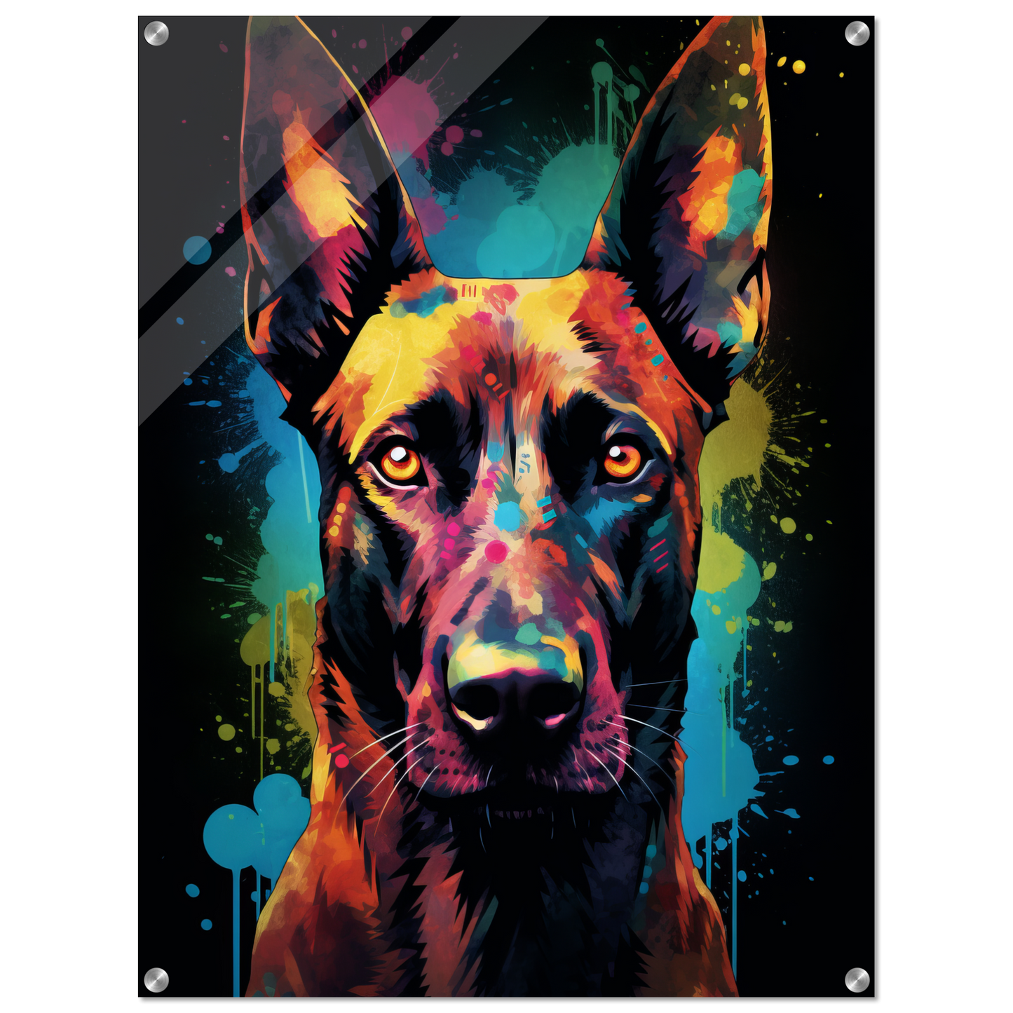 Malinois dog pop art (DOG340)