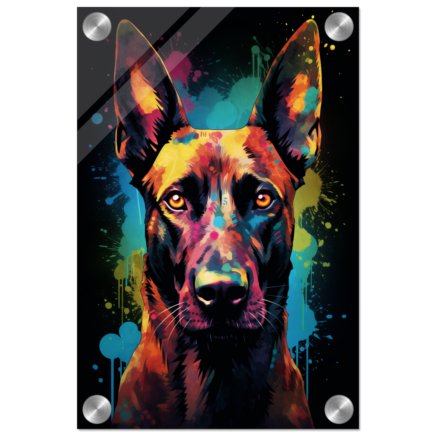 Malinois dog pop art (DOG340)