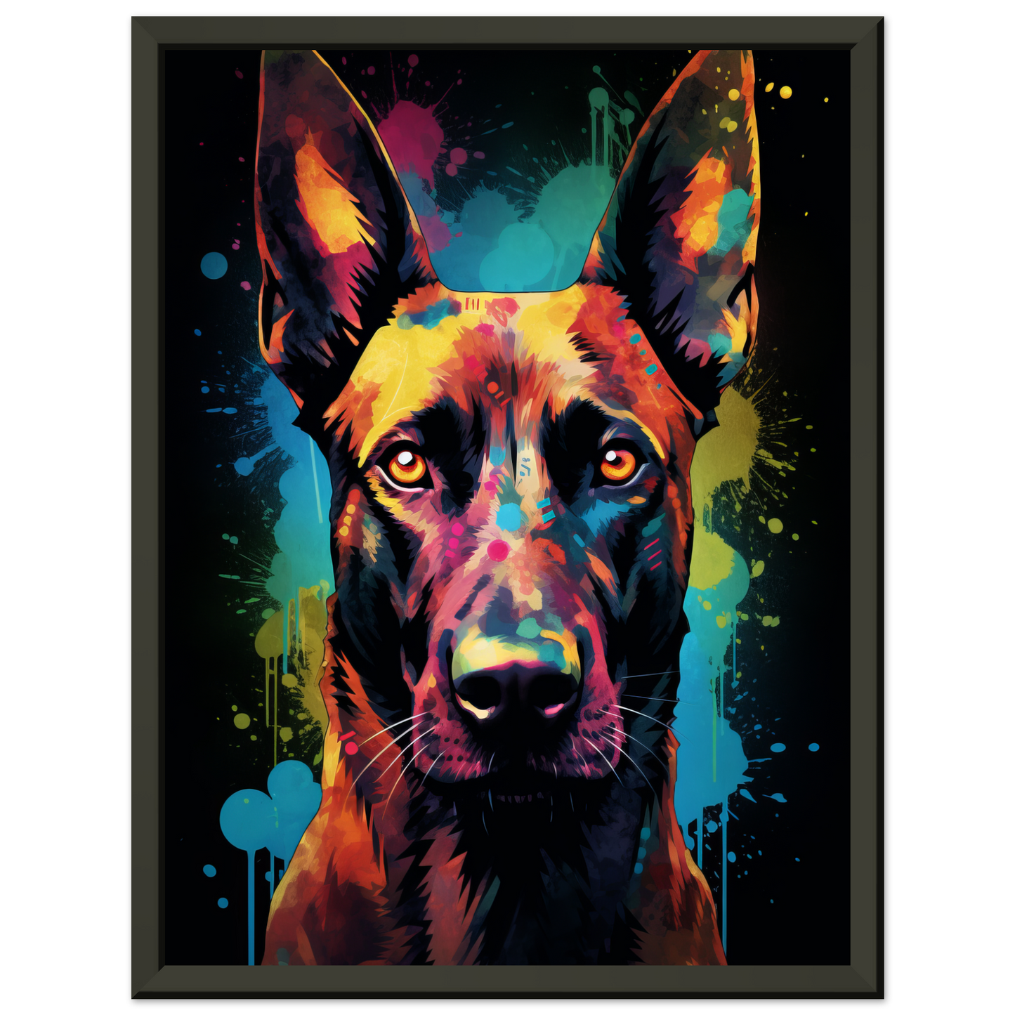Malinois dog pop art (DOG340)